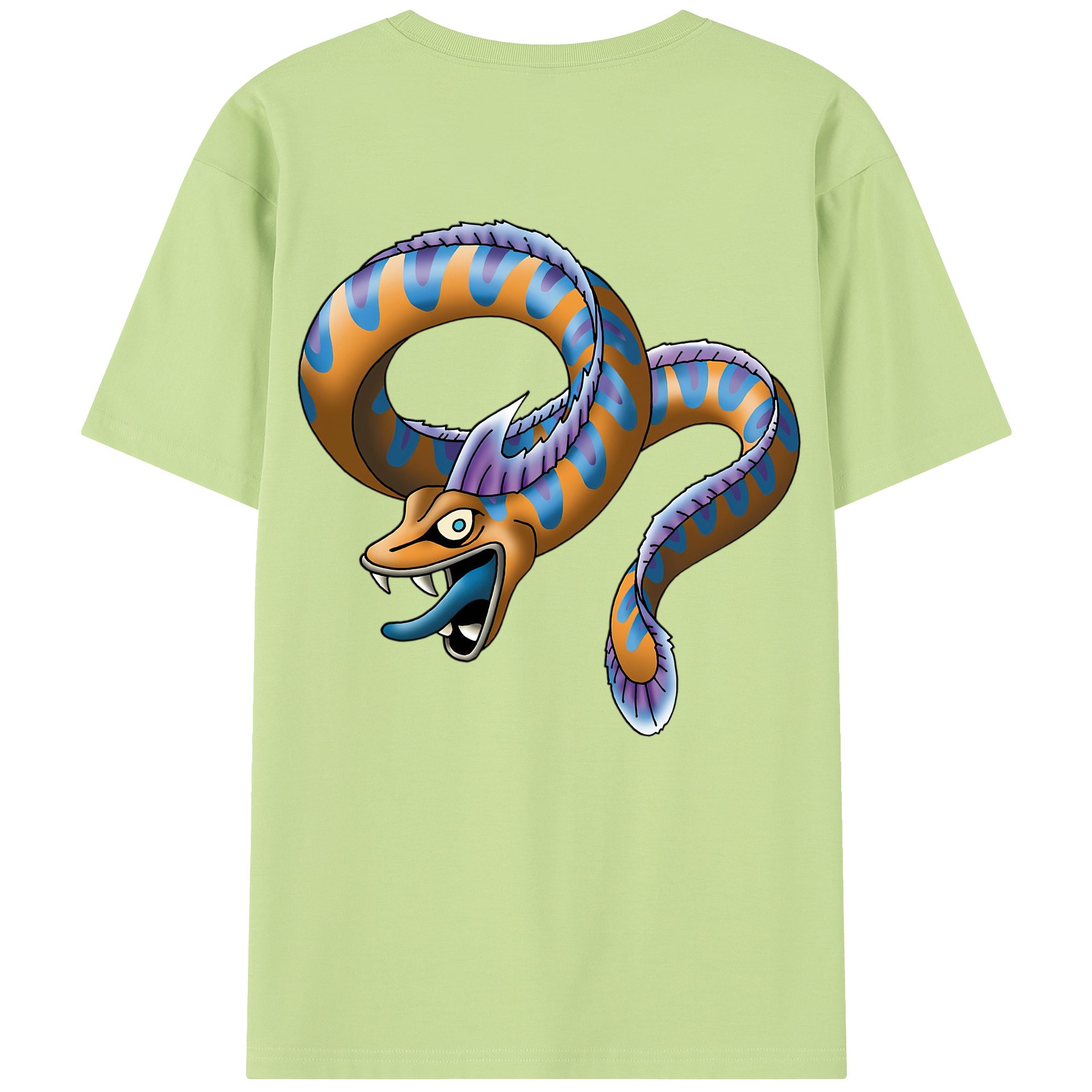 （画像用） ドラゴンクエスト Doragon Kuesuto Dragon Quest 綿100％半袖Tシャツ（背面プリント）